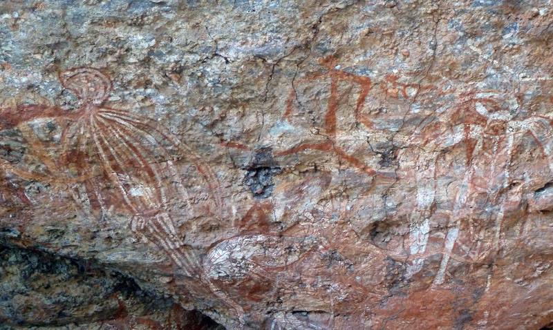 Rock Art at Ubirr, Kakadu, credit Jon Fink